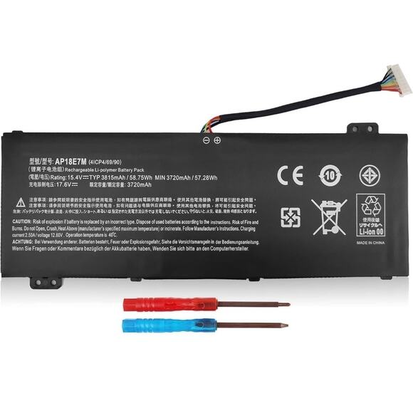 Acer AP18E7M 15.4V Li-Ion Battery For Nitro 5 AN515-54 AN517-51 Nitro 7 AN715-51 - Picture 1 of 6